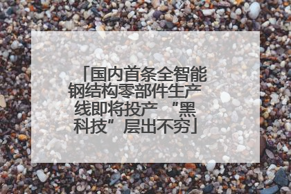 国内首条全智能钢结构零部件生产线即将投产 “黑科技”层出不穷