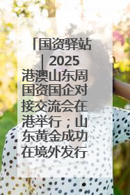 国资驿站｜2025港澳山东周国资国企对接交流会在港举行；山东黄金成功在境外发行3亿美元绿色债券