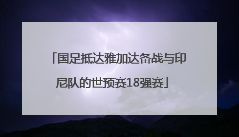 国足抵达雅加达备战与印尼队的世预赛18强赛