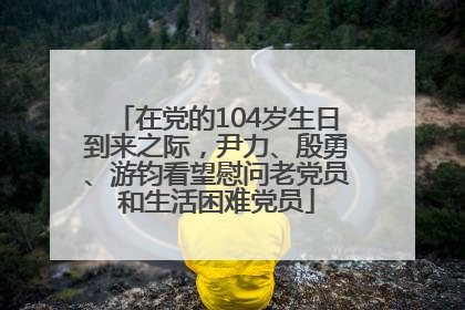 在党的104岁生日到来之际，尹力、殷勇、游钧看望慰问老党员和生活困难党员