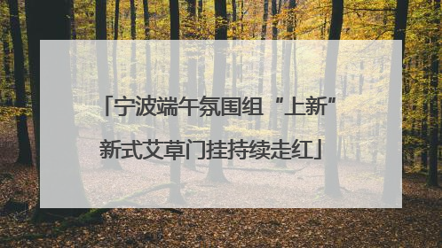宁波端午氛围组“上新” 新式艾草门挂持续走红