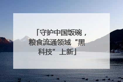 守护中国饭碗，粮食流通领域“黑科技”上新