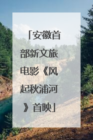 安徽首部新文旅电影《风起秋浦河》首映