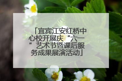 宜宾江安红桥中心校开展庆“六一”艺术节暨课后服务成果展演活动