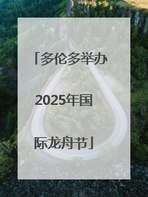多伦多举办2025年国际龙舟节