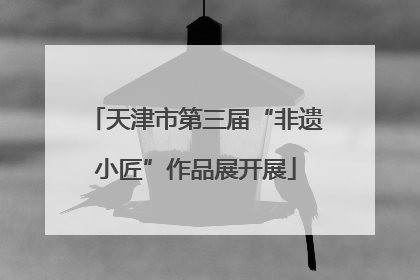 天津市第三届“非遗小匠”作品展开展