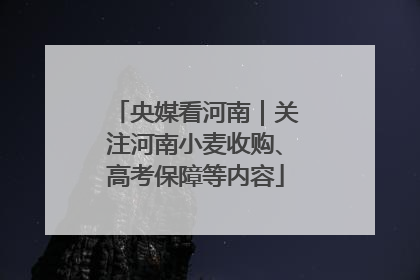 央媒看河南｜关注河南小麦收购、高考保障等内容