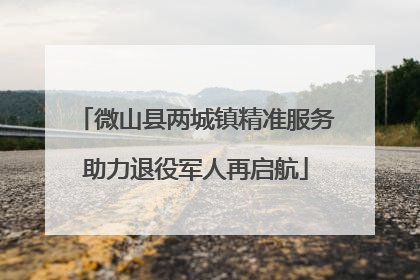 微山县两城镇精准服务助力退役军人再启航