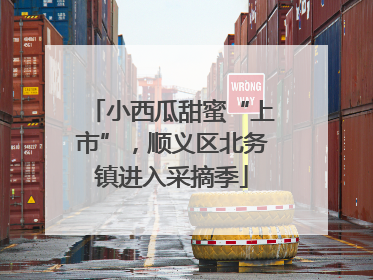 小西瓜甜蜜“上市”，顺义区北务镇进入采摘季