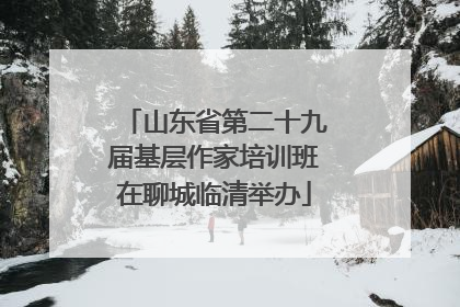 山东省第二十九届基层作家培训班在聊城临清举办
