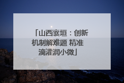 山西襄垣：创新机制解难题 精准滴灌润小微