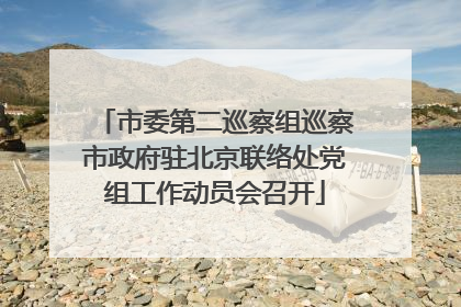 市委第二巡察组巡察市政府驻北京联络处党组工作动员会召开