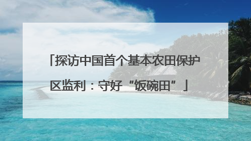 探访中国首个基本农田保护区监利：守好“饭碗田”