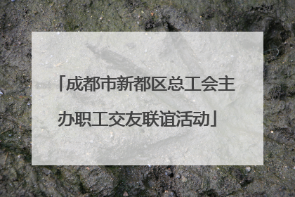 成都市新都区总工会主办职工交友联谊活动