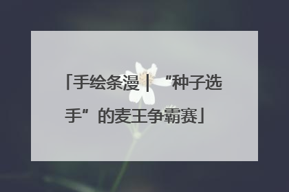 手绘条漫｜“种子选手”的麦王争霸赛