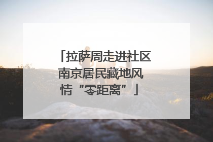 拉萨周走进社区 南京居民藏地风情“零距离”