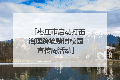枣庄市启动打击治理跨境赌博校园宣传周活动