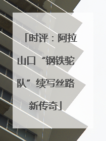 时评：阿拉山口“钢铁驼队”续写丝路新传奇