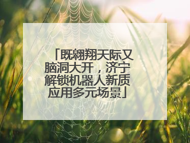 既翱翔天际又脑洞大开，济宁解锁机器人新质应用多元场景