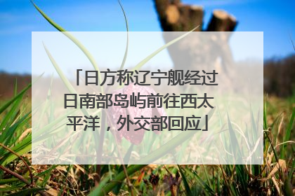 日方称辽宁舰经过日南部岛屿前往西太平洋，外交部回应