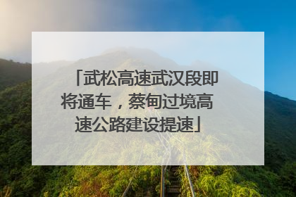 武松高速武汉段即将通车，蔡甸过境高速公路建设提速