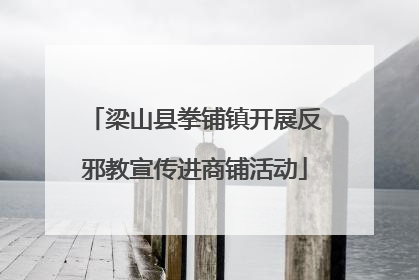 梁山县拳铺镇开展反邪教宣传进商铺活动