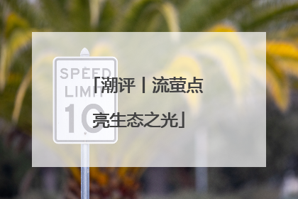 潮评丨流萤点亮生态之光