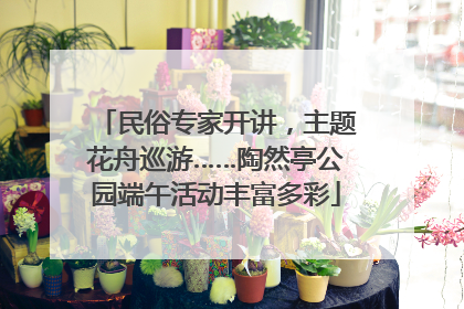 民俗专家开讲，主题花舟巡游……陶然亭公园端午活动丰富多彩
