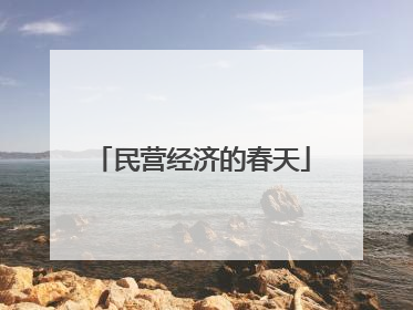 民营经济的春天