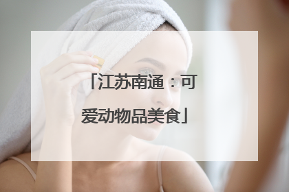 江苏南通：可爱动物品美食