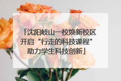 沈阳岐山一校焕新校区开启“行走的科技课程”助力学生科技创新