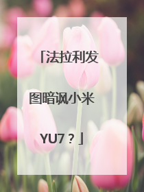 法拉利发图暗讽小米YU7？