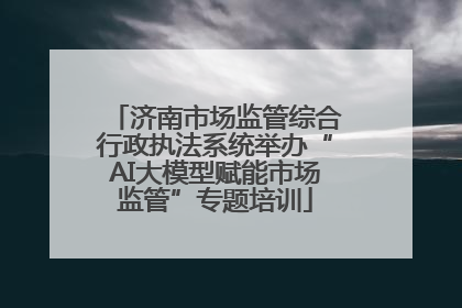 济南市场监管综合行政执法系统举办“AI大模型赋能市场监管”专题培训