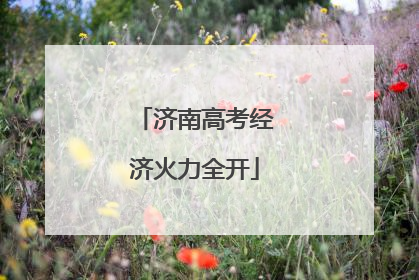 济南高考经济火力全开