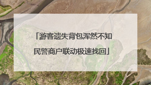 游客遗失背包浑然不知 民警商户联动极速找回