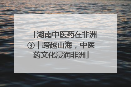 湖南中医药在非洲③｜跨越山海，中医药文化浸润非洲