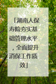 湖南人保寿险夯实基础管理水平，全面提升消保工作质效