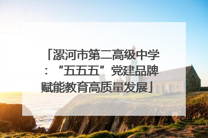 漯河市第二高级中学：“五五五”党建品牌赋能教育高质量发展