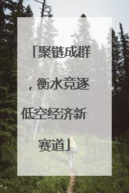 聚链成群，衡水竞逐低空经济新赛道