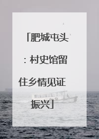 肥城屯头：村史馆留住乡情见证振兴
