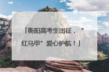 衡阳高考生出征，“红马甲”爱心护航！