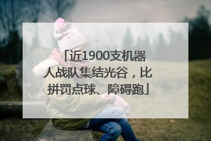 近1900支机器人战队集结光谷，比拼罚点球、障碍跑