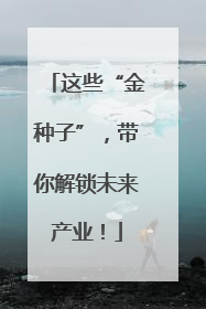 这些“金种子”，带你解锁未来产业！