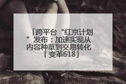 跨平台“红京计划”发布：加速实现从内容种草到交易转化丨变革618