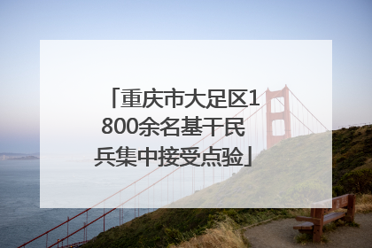 重庆市大足区1800余名基干民兵集中接受点验