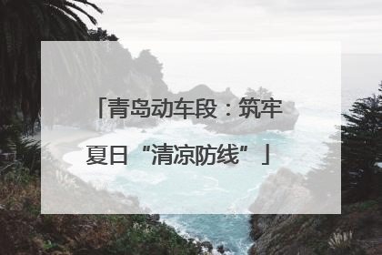 青岛动车段：筑牢夏日“清凉防线”