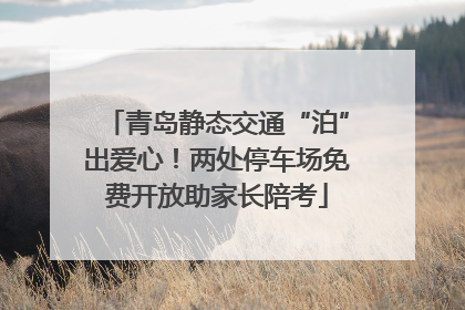 青岛静态交通“泊”出爱心！两处停车场免费开放助家长陪考