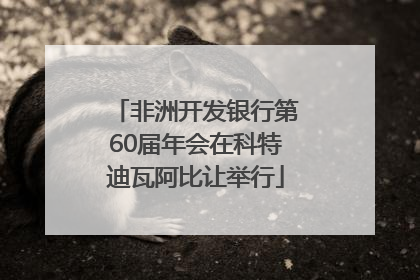 非洲开发银行第60届年会在科特迪瓦阿比让举行