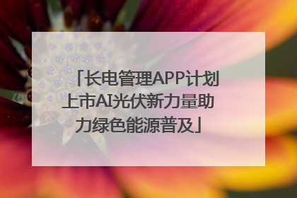长电管理APP计划上市AI光伏新力量助力绿色能源普及