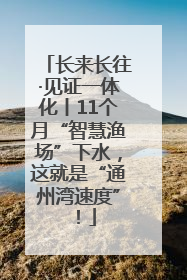 长来长往·见证一体化丨11个月“智慧渔场”下水，这就是“通州湾速度”！
